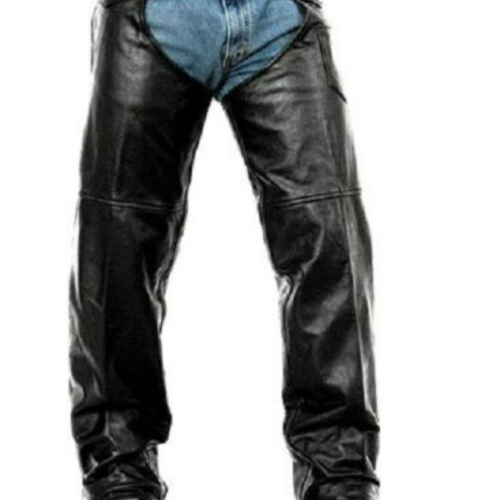 Interstate Leather Motorcycle Chaps Size Small - image 4